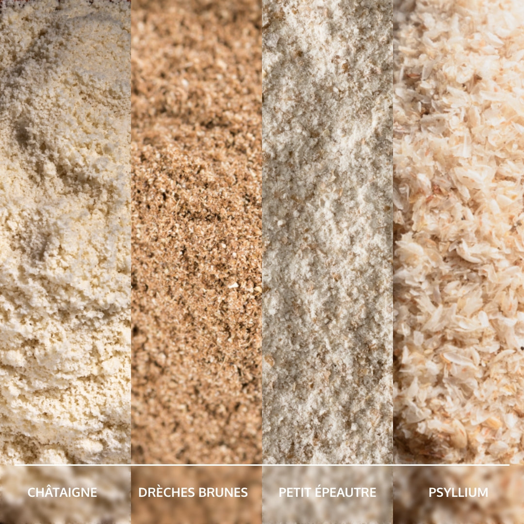 ingrédients Préparation BIO de pancakes, source de fibres, protéines végétales et minéraux essentiels