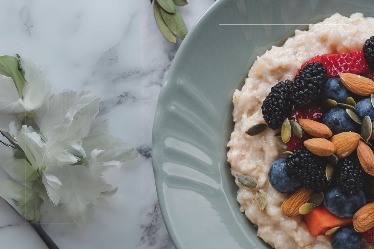 Porridge au Reishi, fruits rouges et amandes