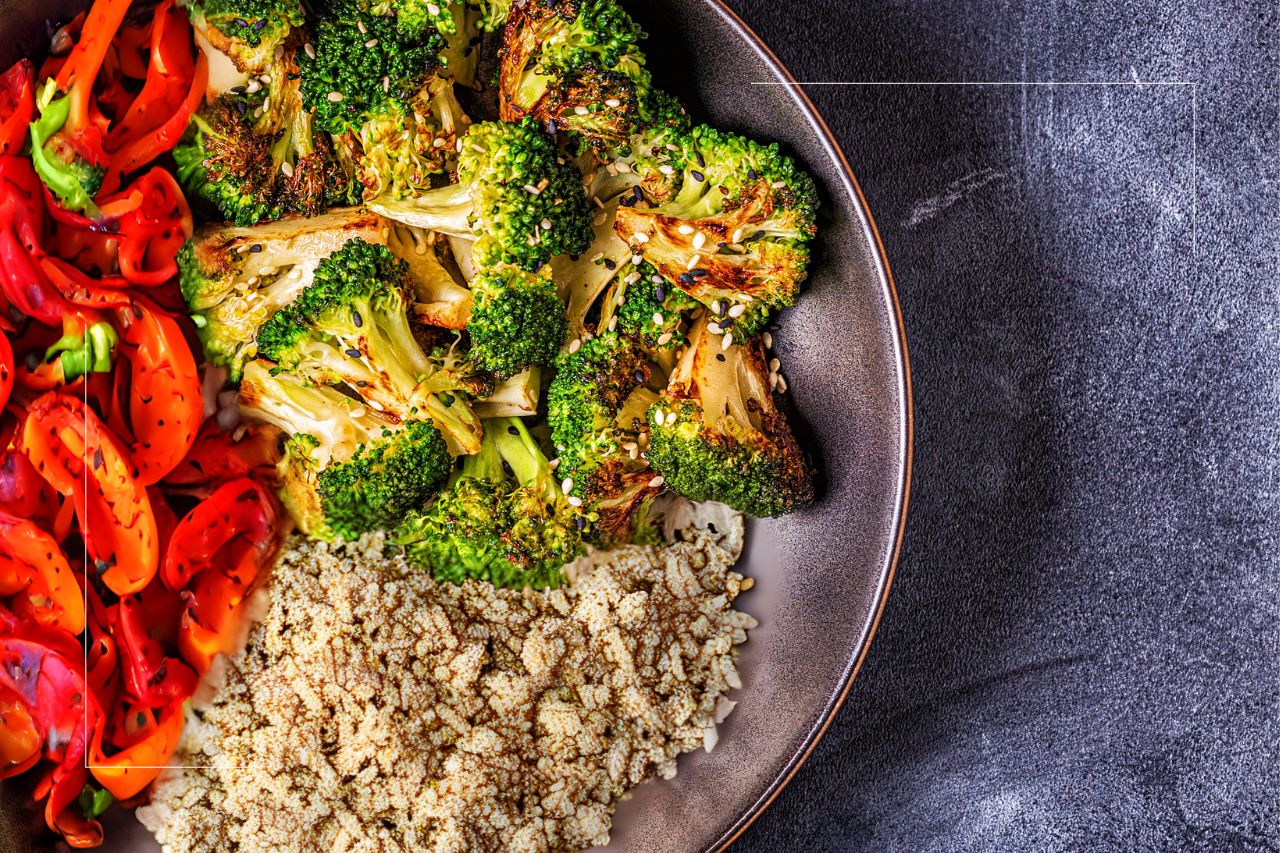 Bowl Orge, Poivron rouge et Brocoli, microbiote friendly